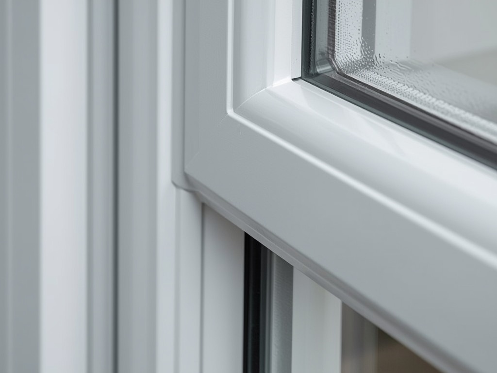 Close-up van wit kunststof kozijn met ventilatierooster in een woning in Zevenaar