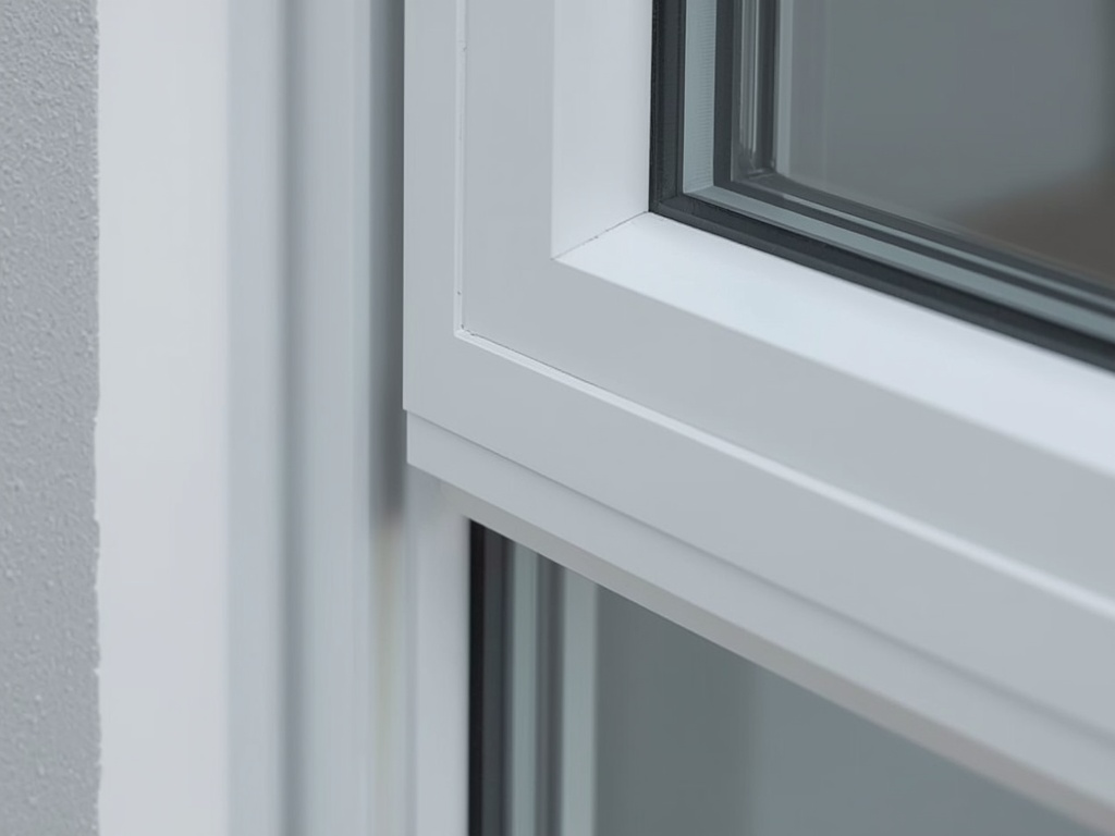 Close-up van wit kunststof kozijn met ventilatierooster in Montferland