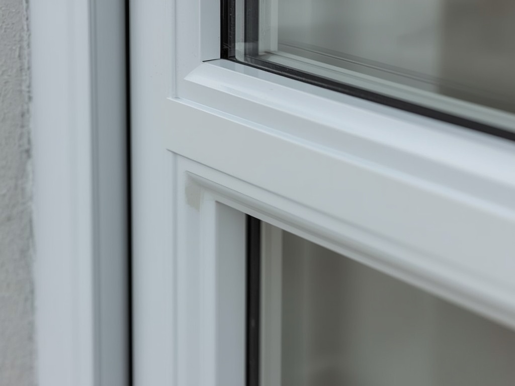 Detailfoto van een wit kunststof kozijn met ventilatierooster geplaatst in Zevenaar