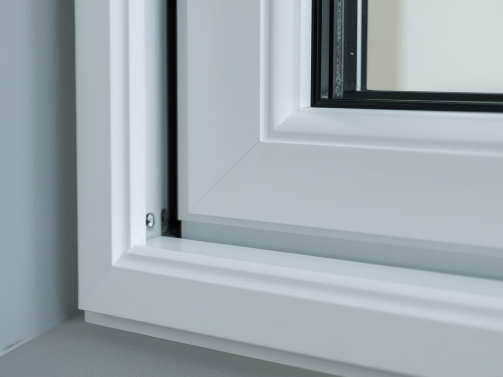 Close-up van wit kunststof kozijn met ventilatierooster in Westervoort
