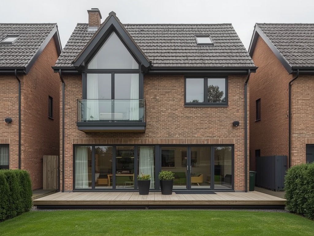 Gemoderniseerde jaren zeventig woning in Babberich met antraciet kunststof kozijnen en openslaande tuindeuren