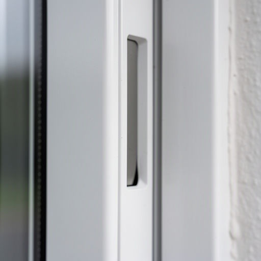 Detailopname van een wit kunststof kozijn met ventilatierooster in Giesbeek