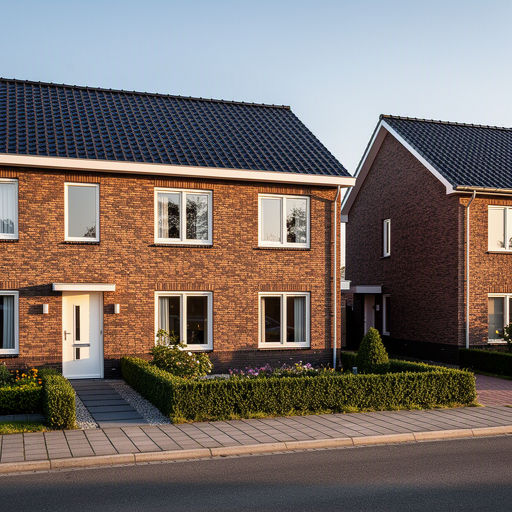 Twee-onder-een-kapwoning in Rheden met nieuwe witte kunststof kozijnen nabij de Veluwezoom