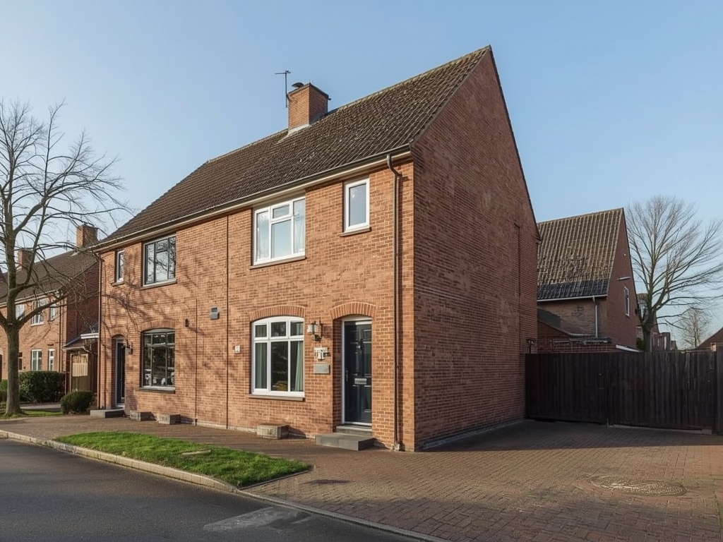 Twee-onder-een-kapwoning in Doesburg met nieuwe witte kunststof kozijnen nabij de IJssel