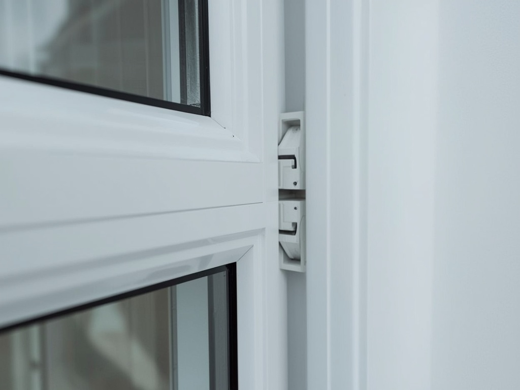 Detailopname wit kunststof kozijn met ventilatierooster in Arnhem