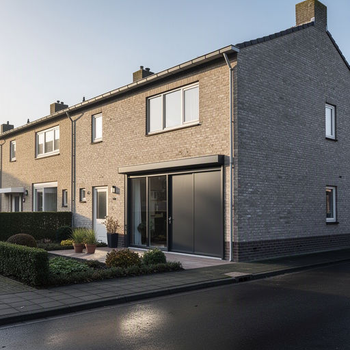Monteur plaatst een kunststof schuifpui bij een woning in Duiven