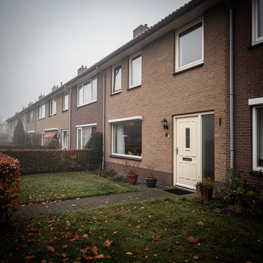 Wit geschilderde kunststof voordeur met paneelprofiel en inbraakwerend SKG-slot